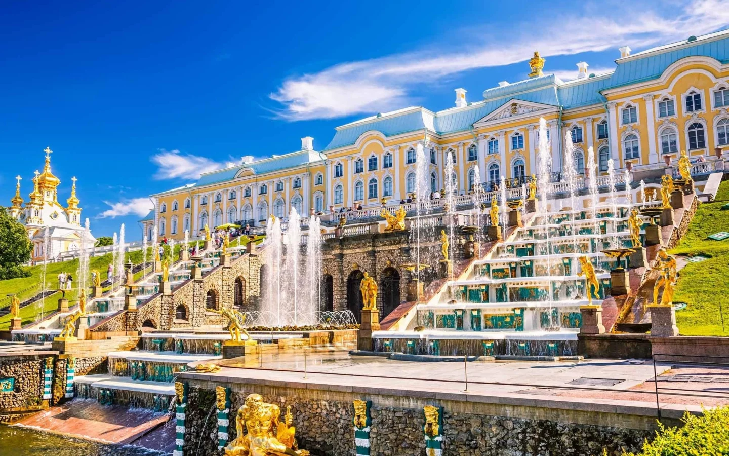 петербург, петергоф, фонтаны