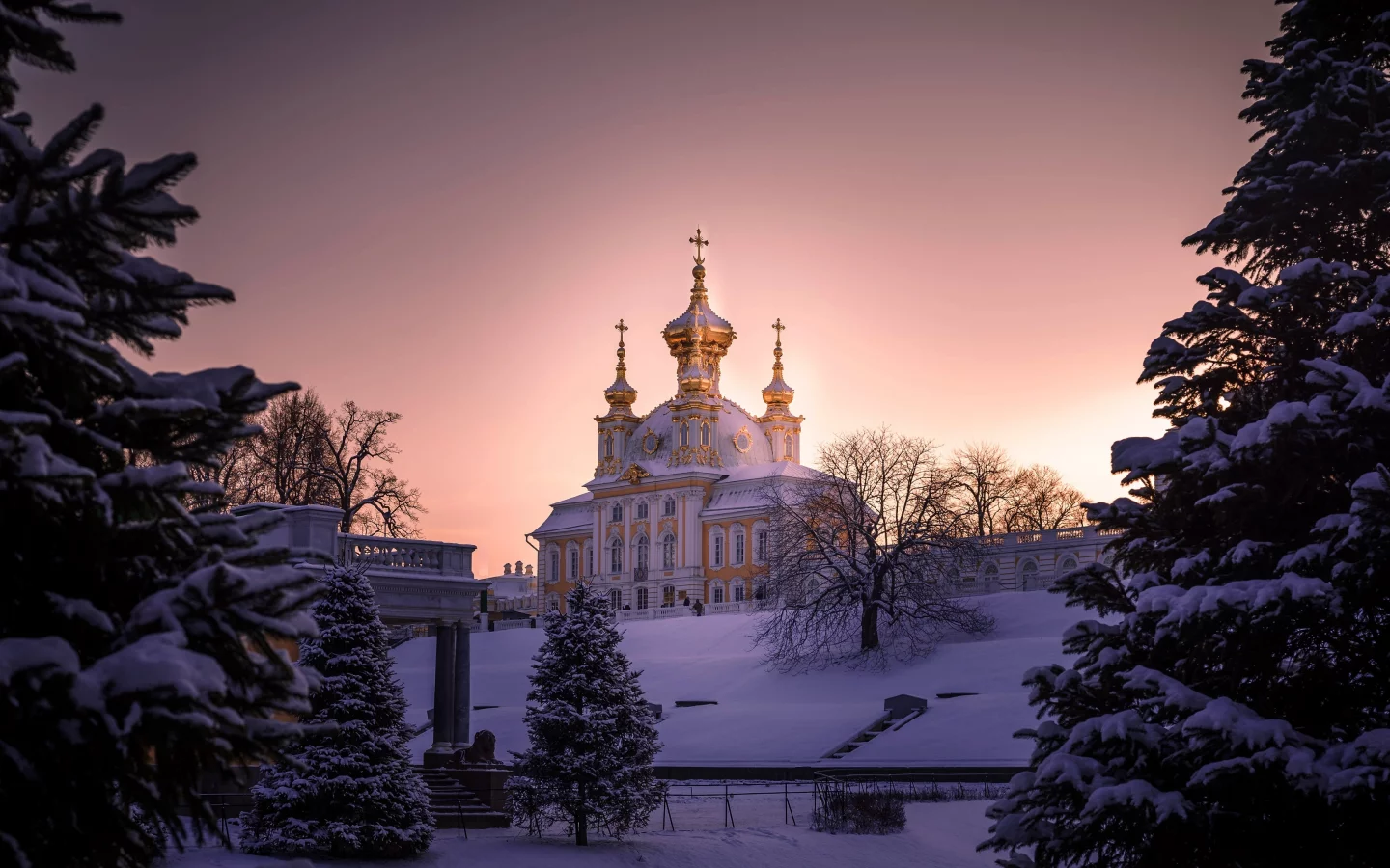 петербург, зима, снег, храм