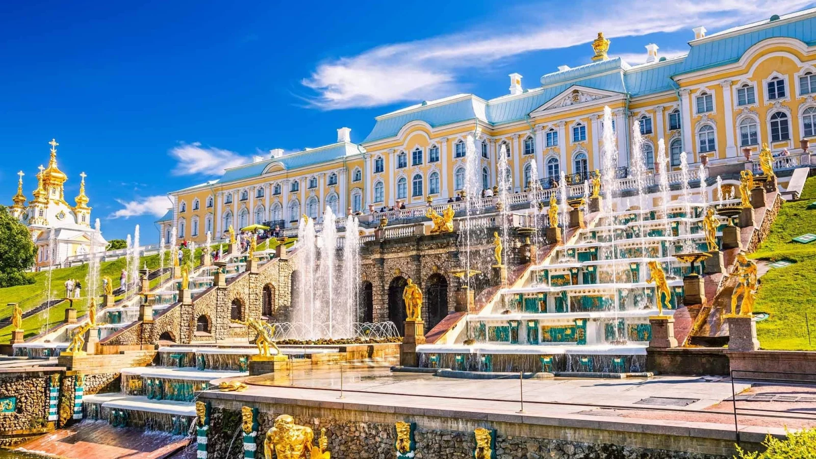 петербург, петергоф, фонтаны