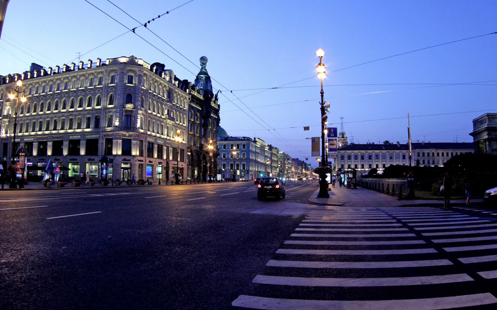 петербург, питер ночью, невский, проспект