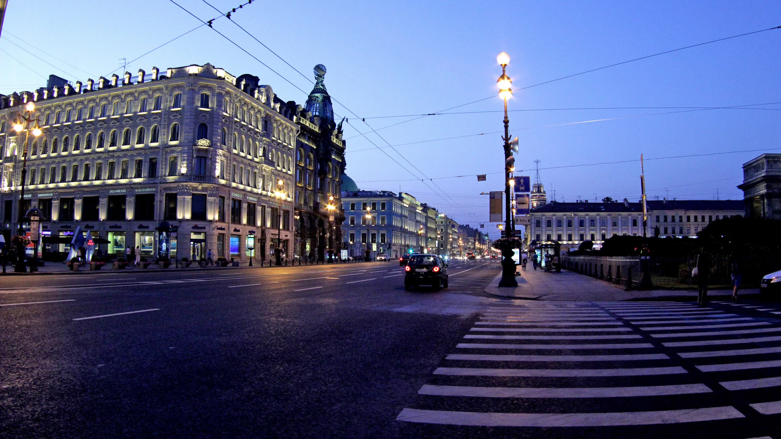 петербург, питер ночью, невский, проспект