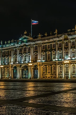 петербург, питер ночью, зимний дворец