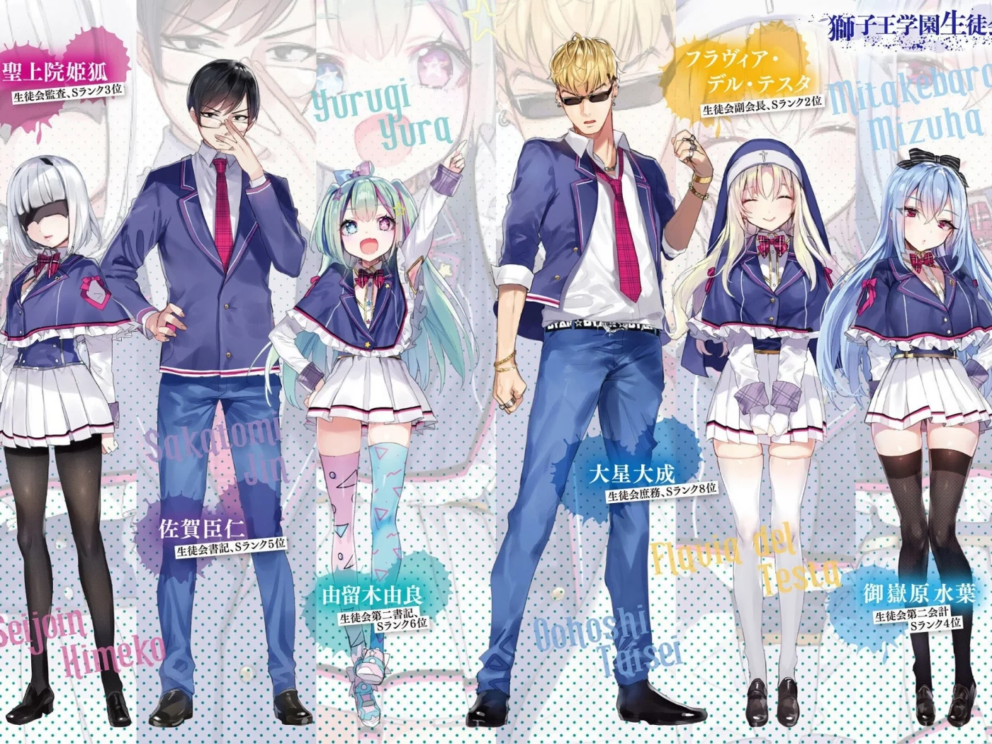 jishou frank no oniisama, персонажи
