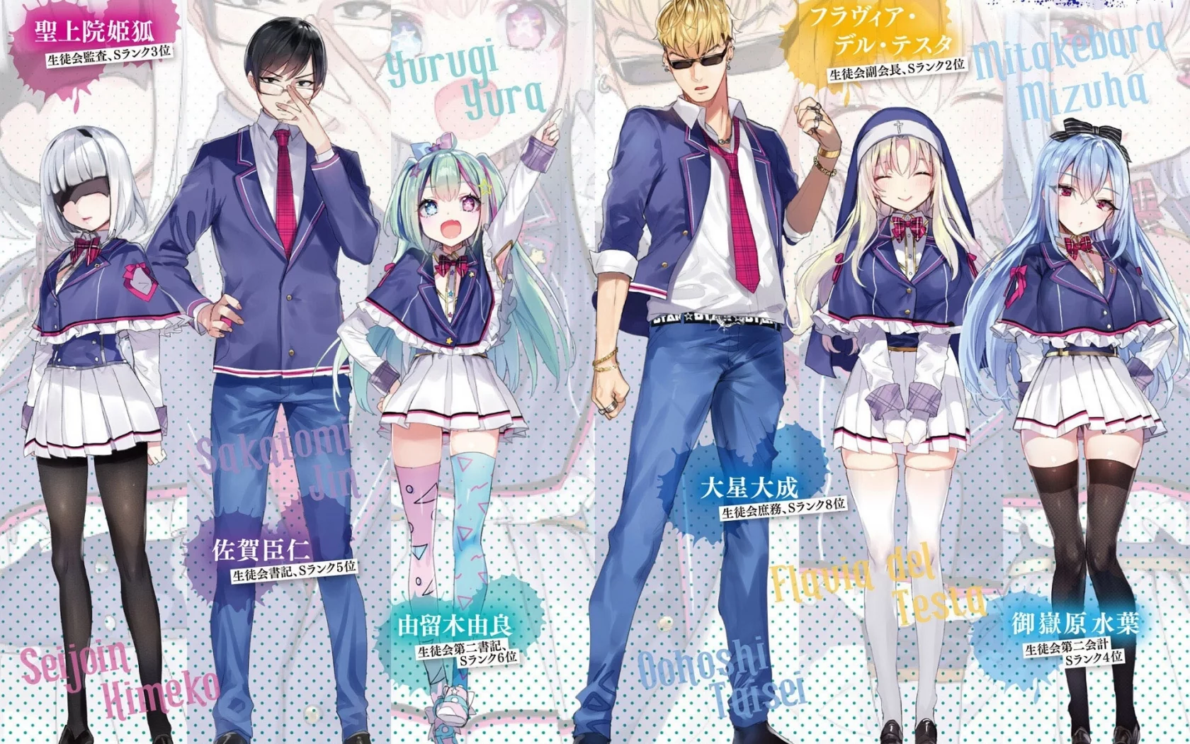 jishou frank no oniisama, персонажи
