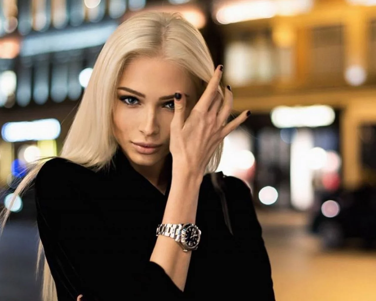 алена шишкова, девушка, блондинка, модель, макияж, прямые волосы