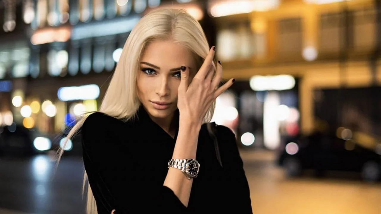 алена шишкова, девушка, блондинка, модель, макияж, прямые волосы