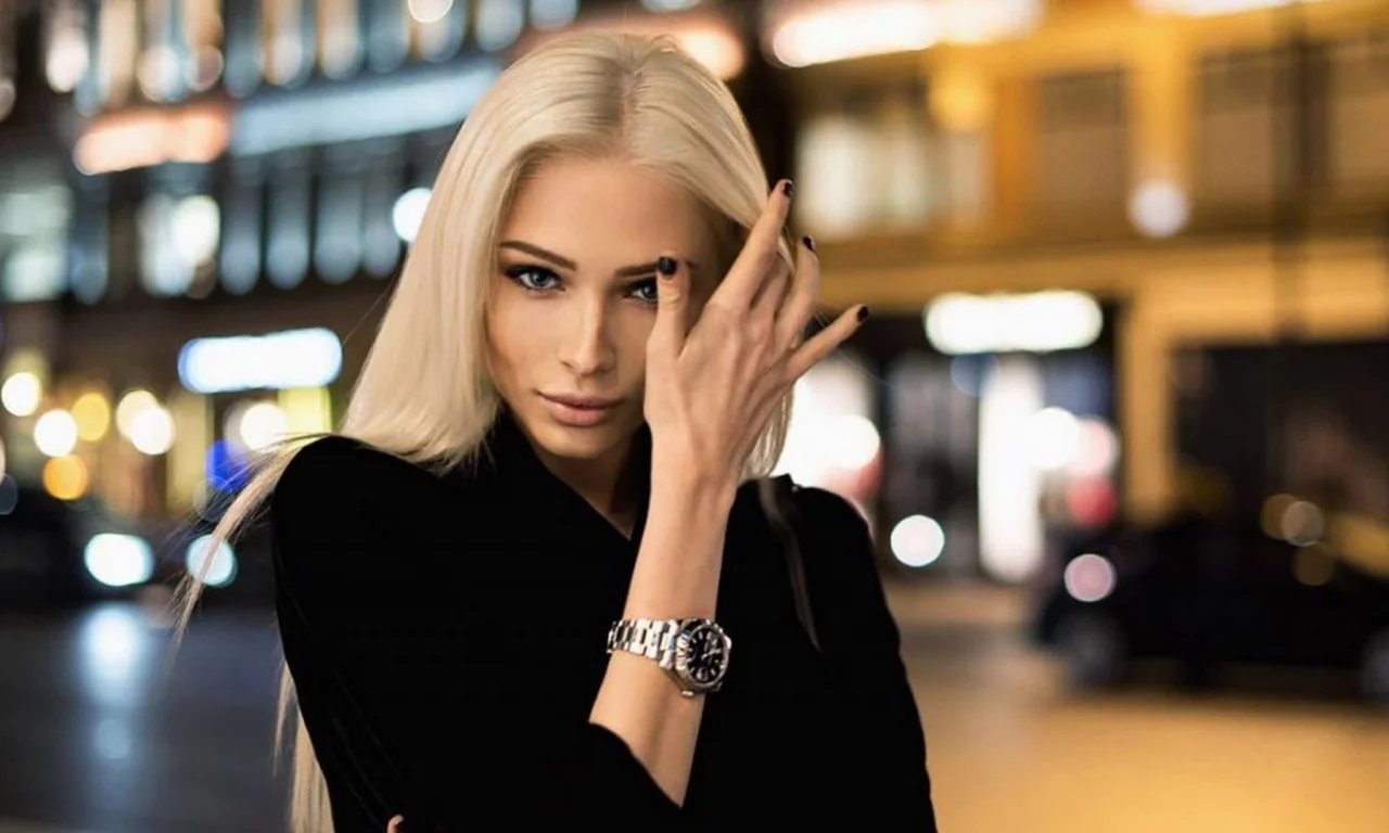 алена шишкова, девушка, блондинка, модель, макияж, прямые волосы