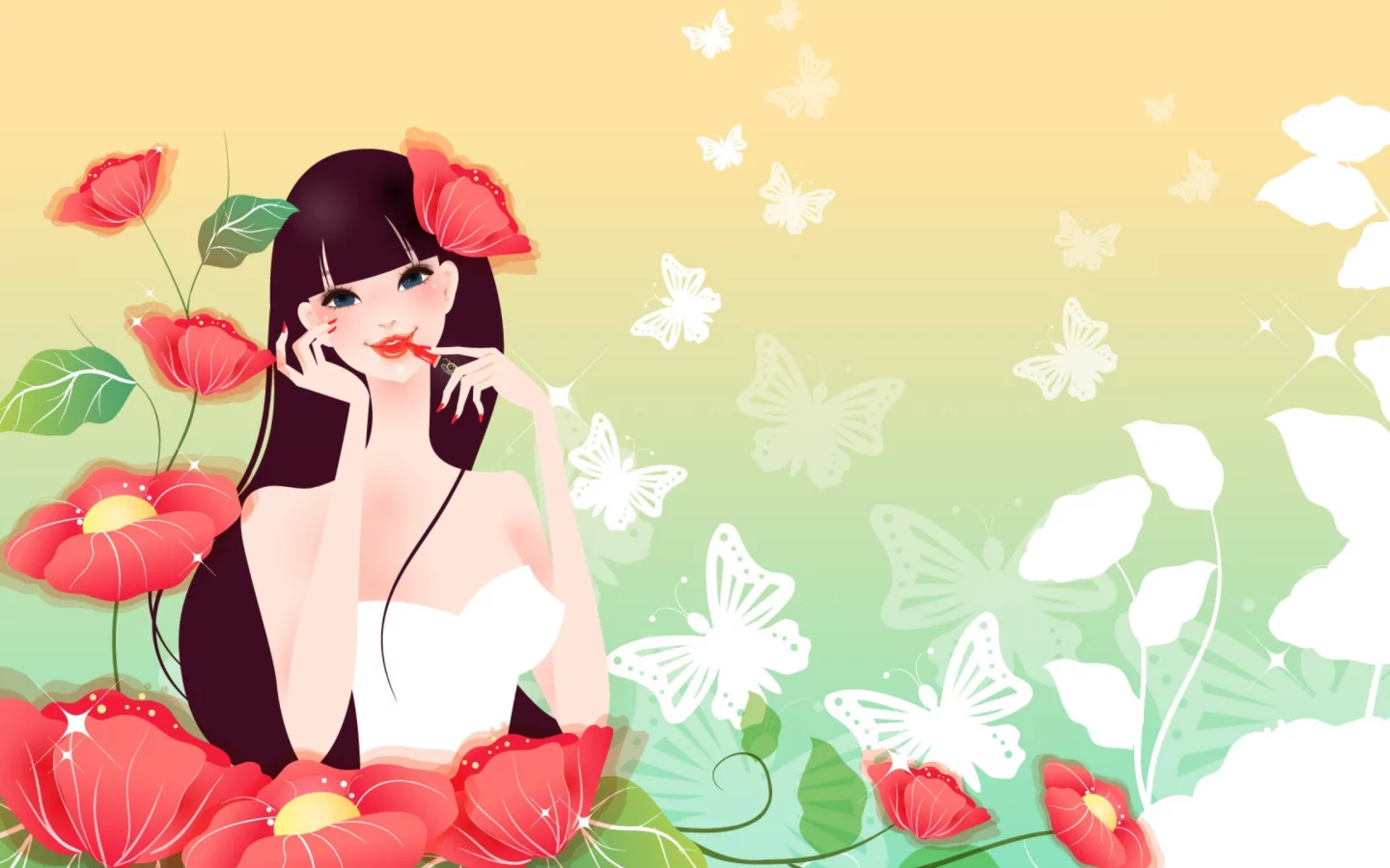 рисунок, девушка