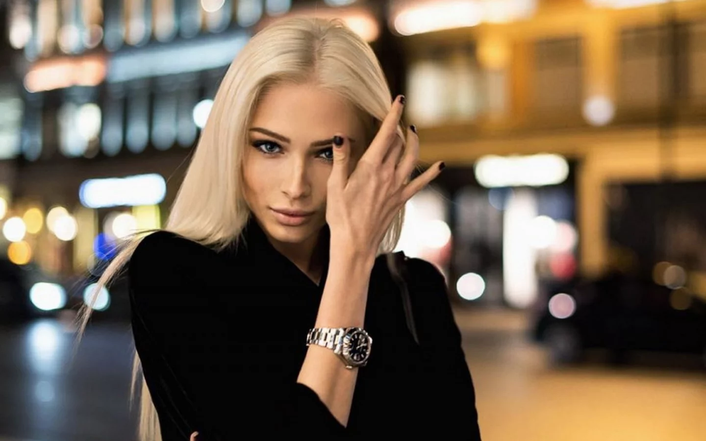 алена шишкова, девушка, блондинка, модель, макияж, прямые волосы