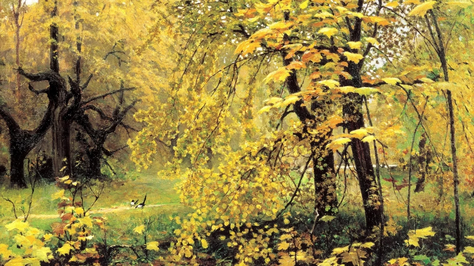 золотая осень, живопись