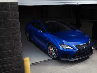 lexus, rc f, blue, sports