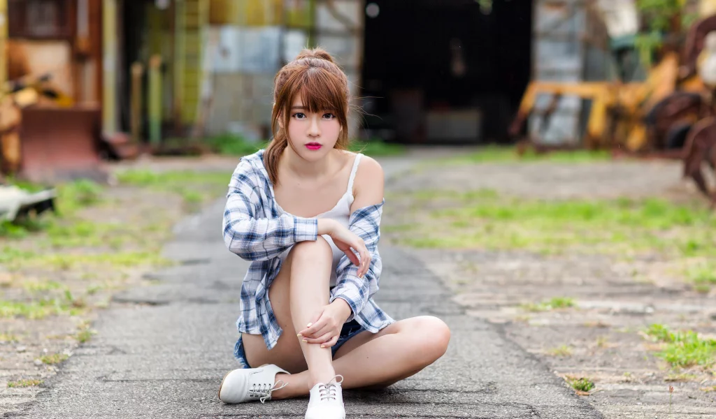 девушка, азиатка, xin xin