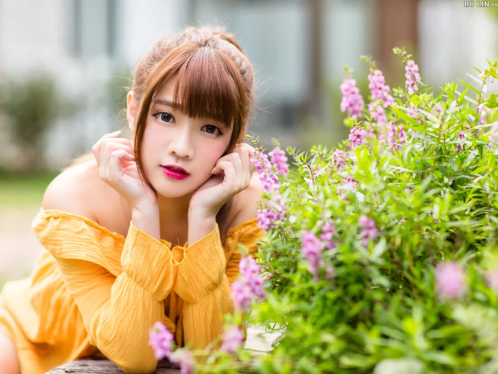 девушка, азиатка, xin xin