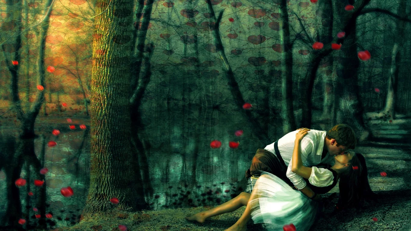 девушка, фотоарт, фотошоп, парень, пара