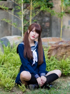 девушка, азиатка, xin xin
