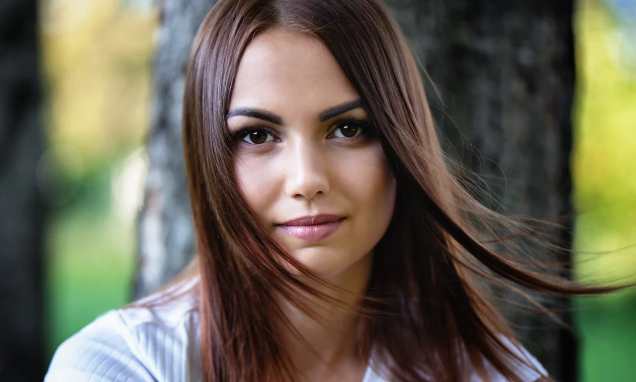 девушка, взгляд красивая