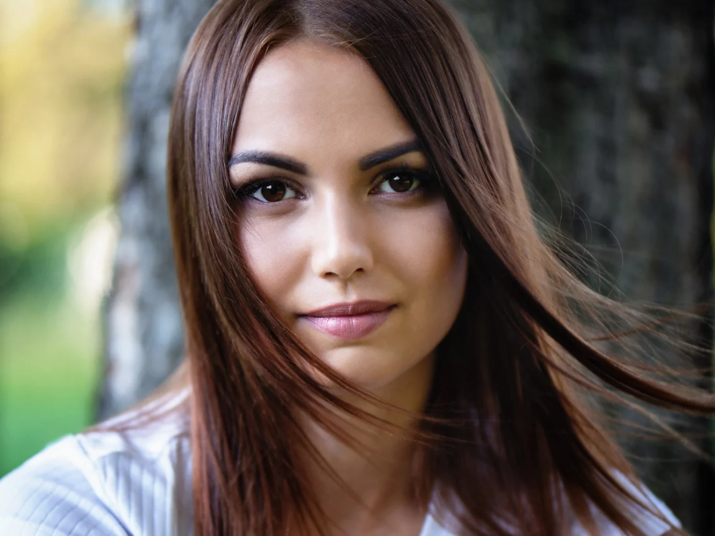 девушка, взгляд красивая
