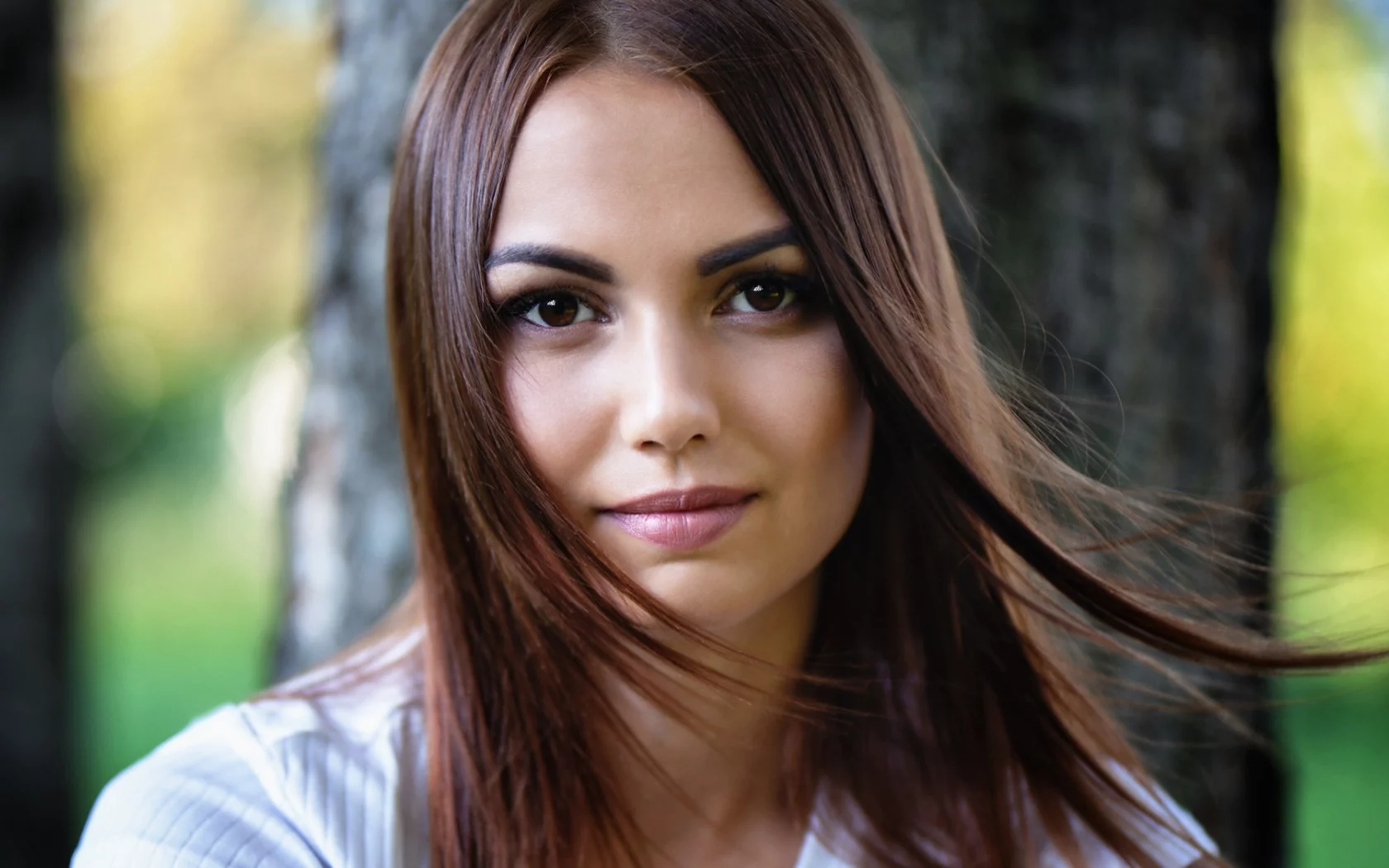 девушка, взгляд красивая