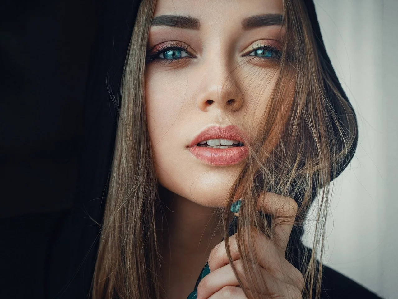 девушка, взгляд, глаза