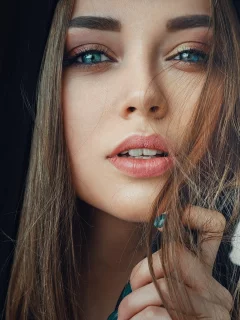 девушка, взгляд, глаза