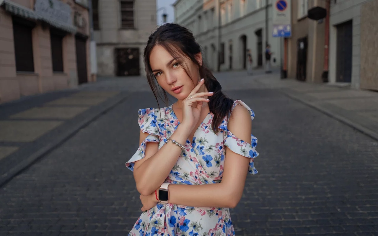 девушка, взгляд красивая