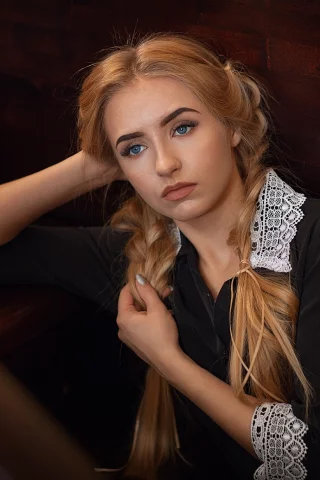 девушка, взгляд красивая