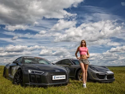 девушка, милая, симпатичная, шорты, авто