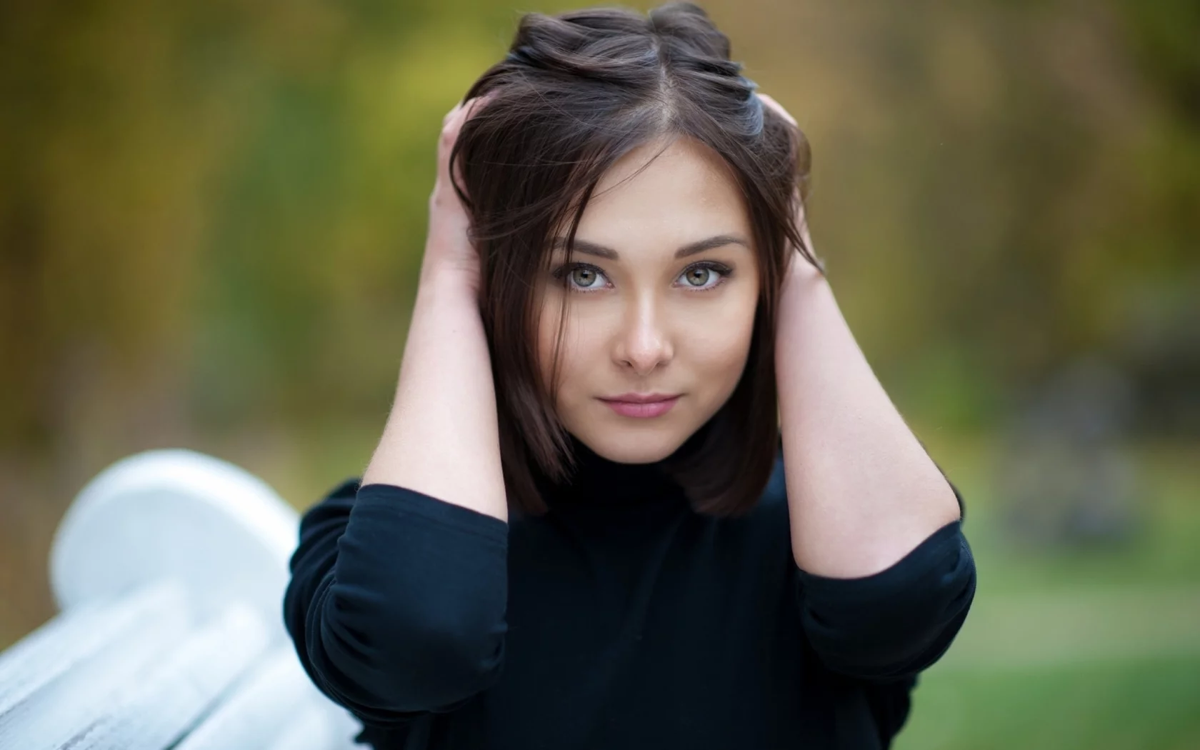 девушка, взгляд красивая
