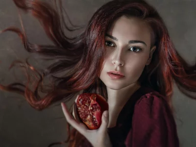 девушка, взгляд красивая