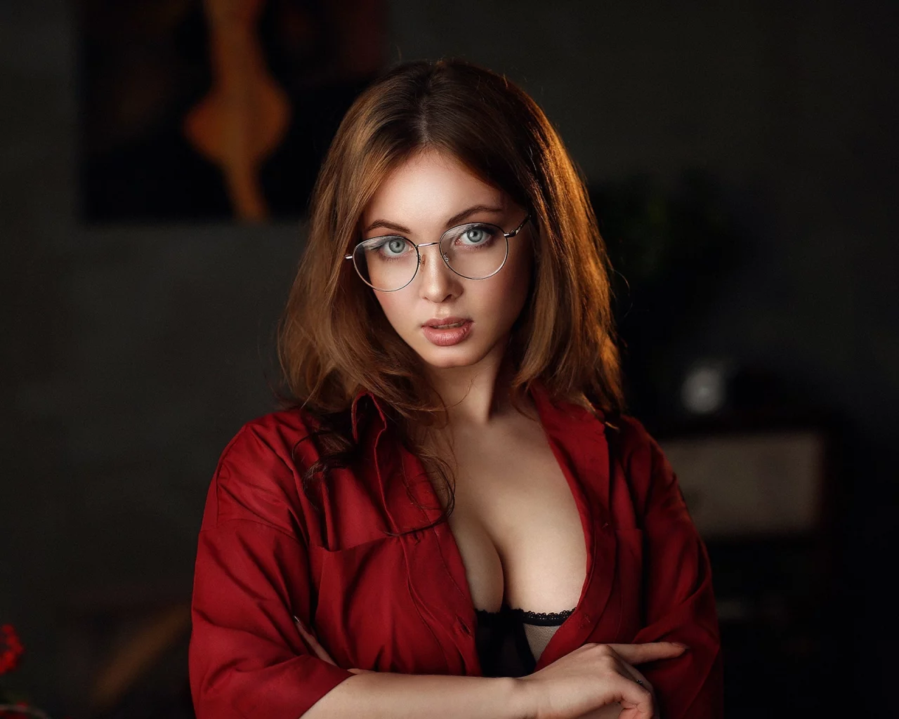 девушка, взгляд красивая