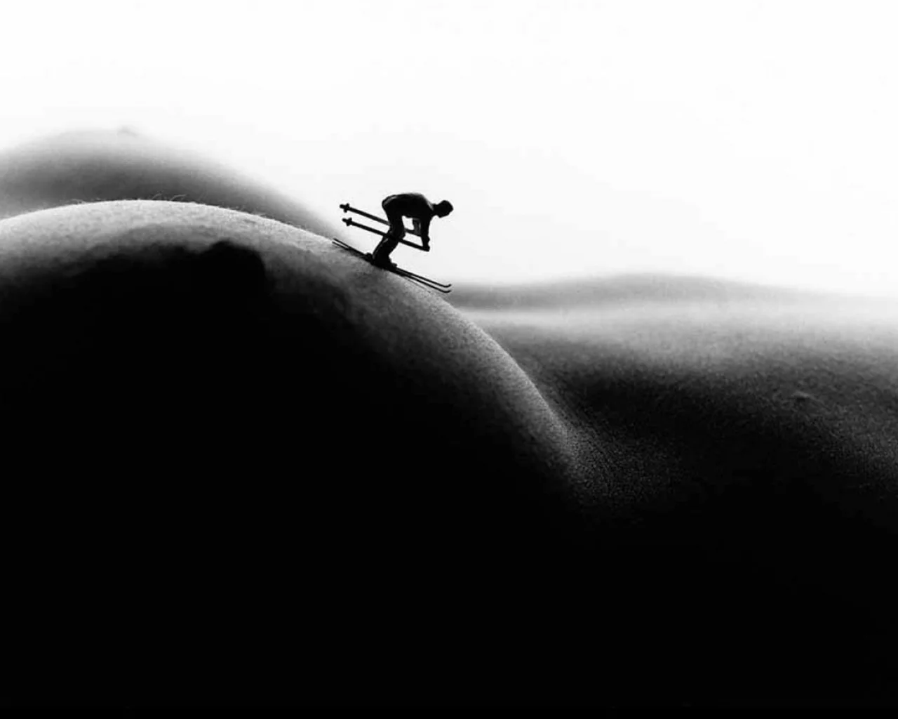 bodyscapes, арт, искусство, винтаж, девушка, секси, голая, тело, модель, красивая, животик, фигура, крупно, поза, сиськи, соски, сосок, грудь, лыжи, лвжник