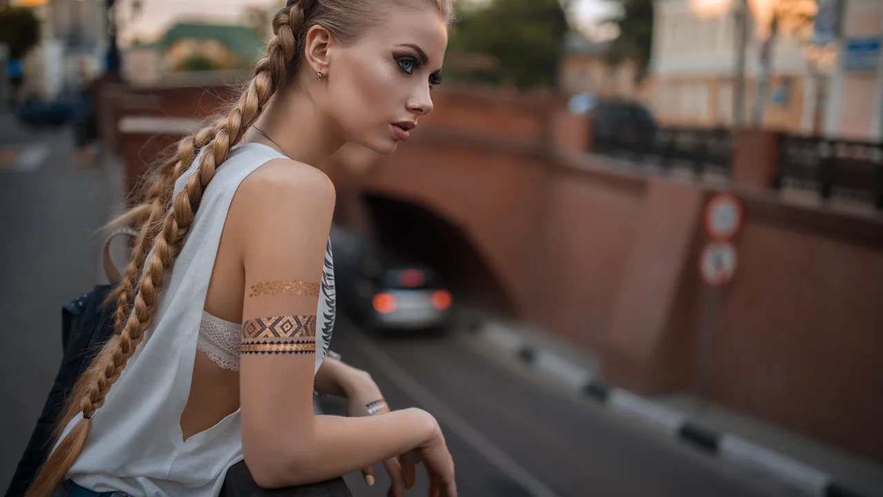 девушка, взгляд красивая