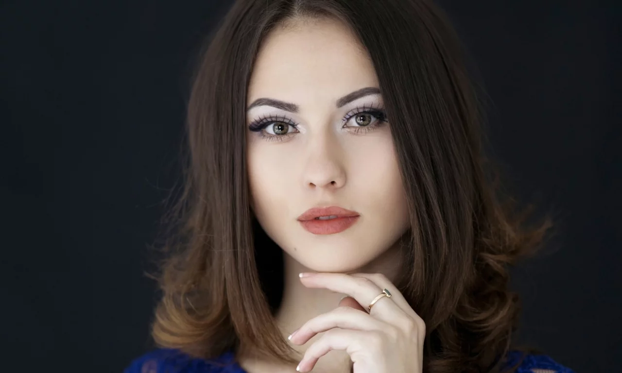 девушка, взгляд красивая