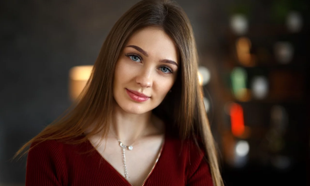 девушка, взгляд красивая