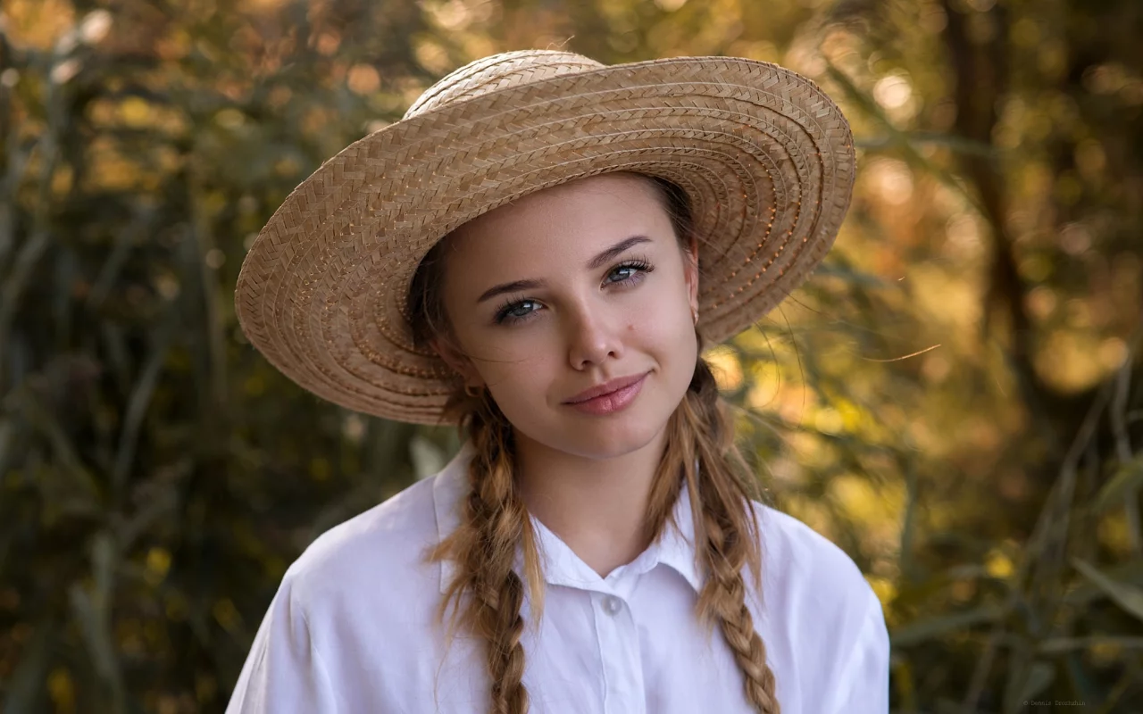 девушка, взгляд красивая