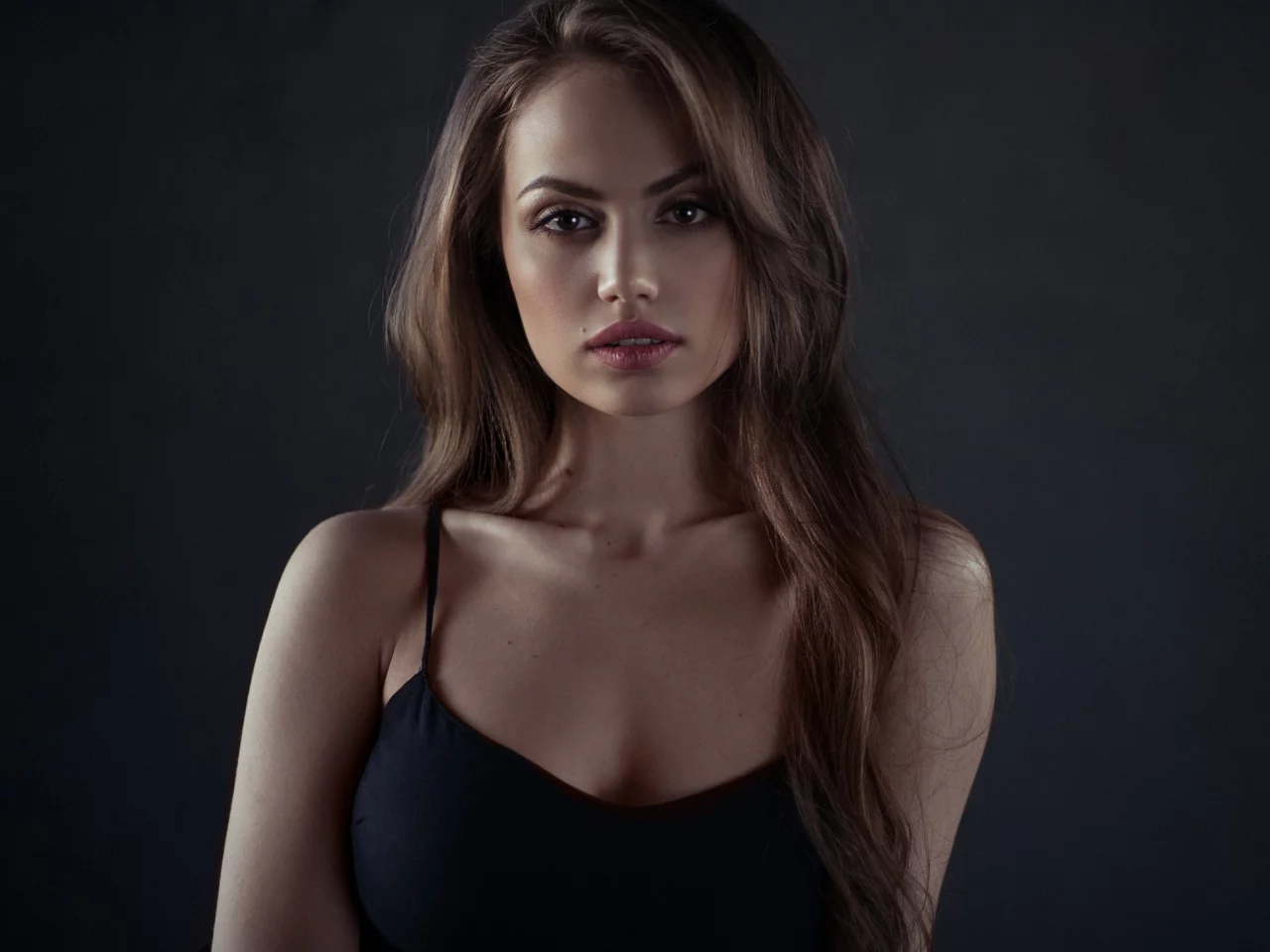 девушка, взгляд красивая
