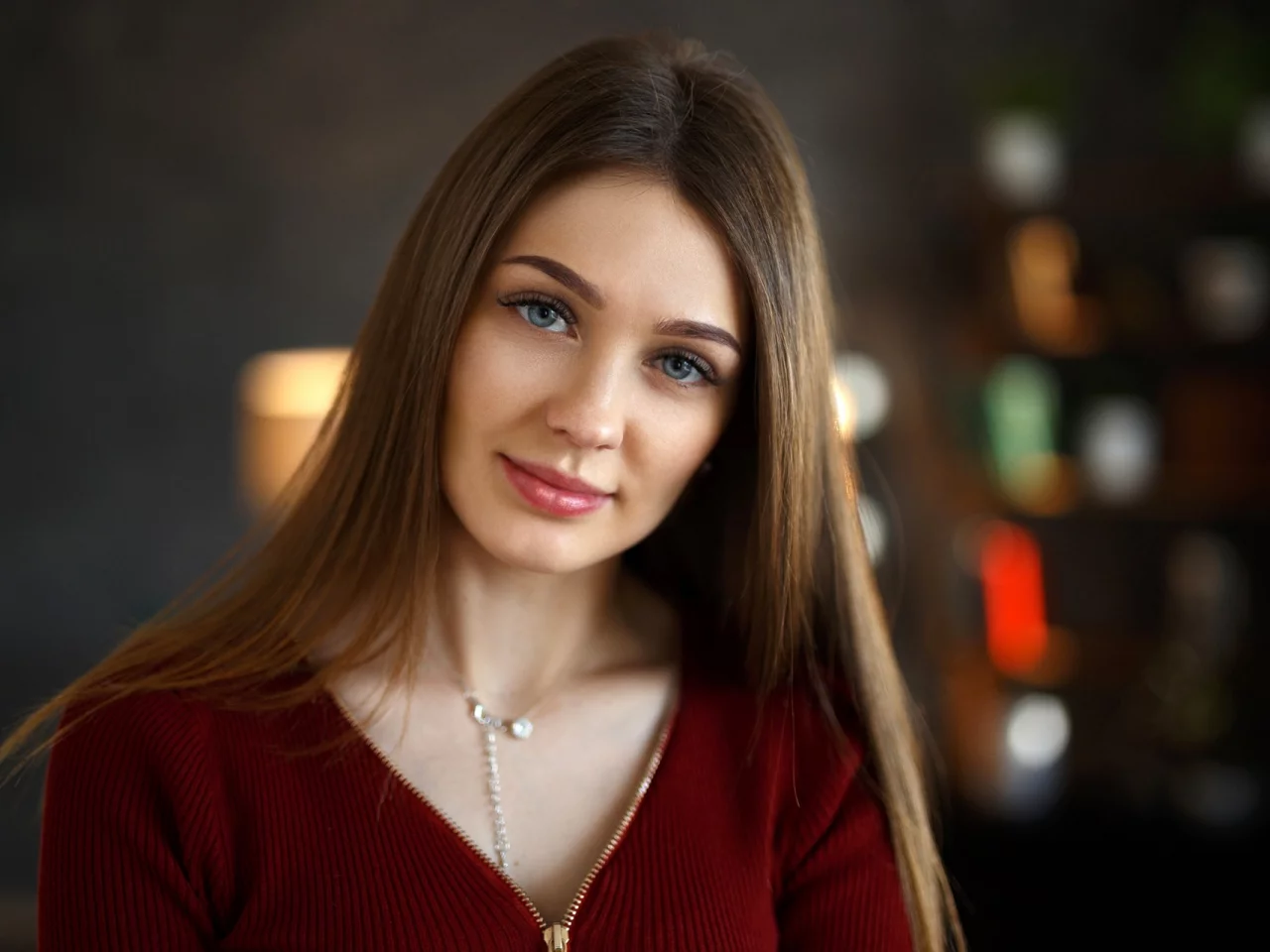 девушка, взгляд красивая