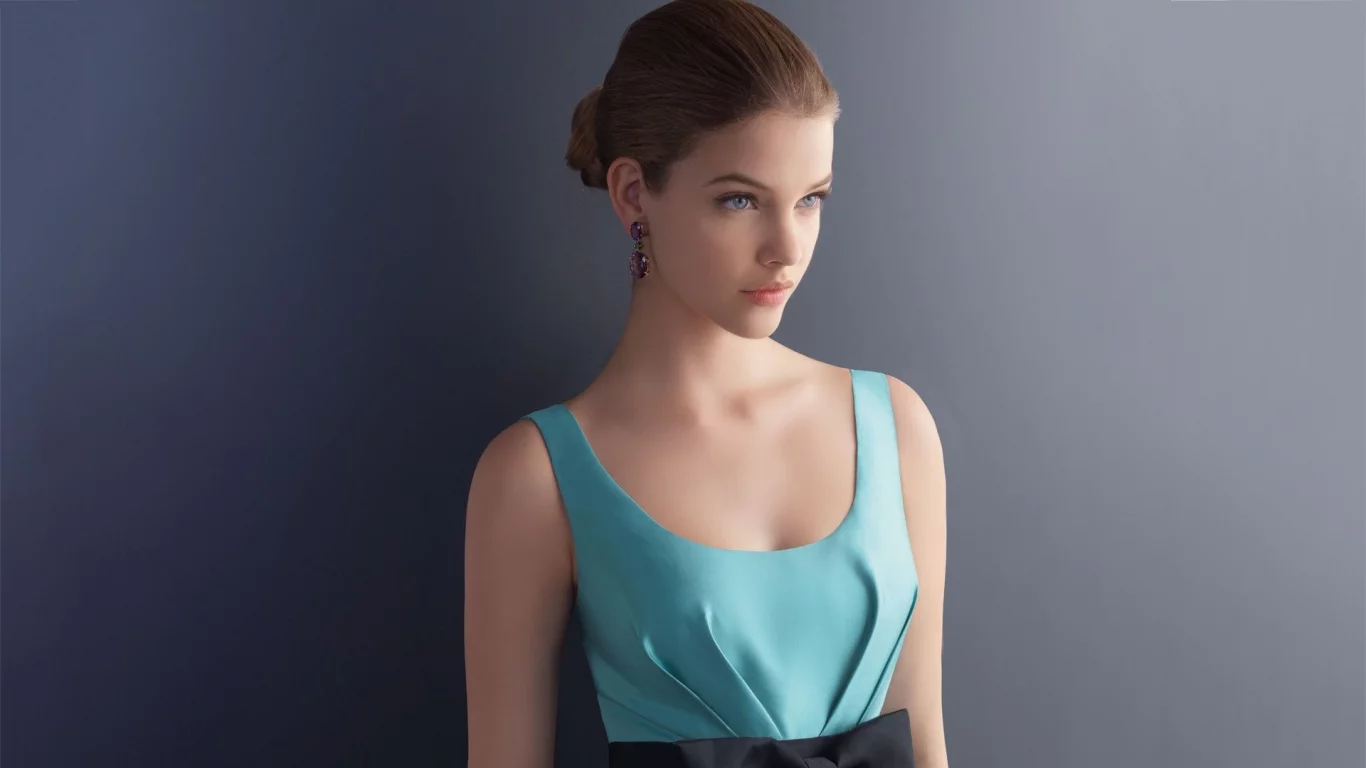 девушка, взгляд, глаза, простой фон, barbara palvin