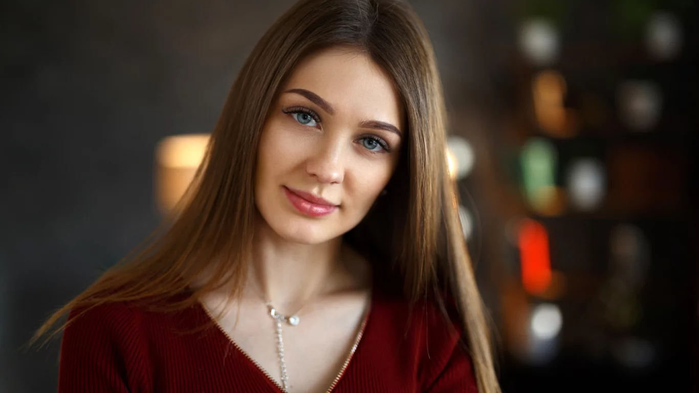 девушка, взгляд красивая