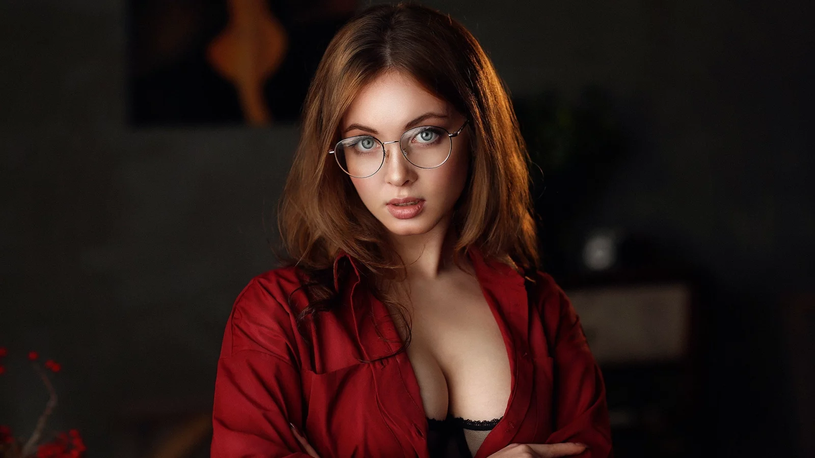 девушка, взгляд красивая