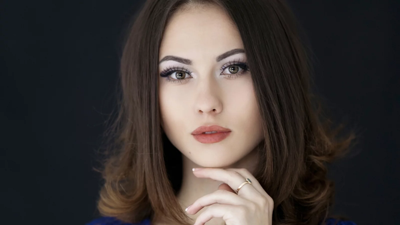 девушка, взгляд красивая