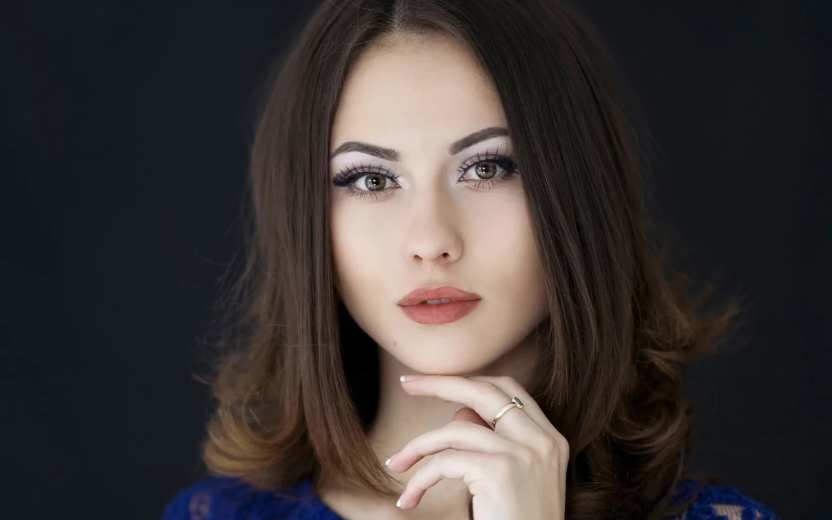 девушка, взгляд красивая