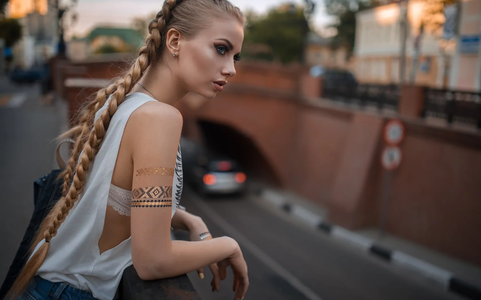 девушка, взгляд красивая