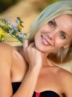 девушка, улыбка