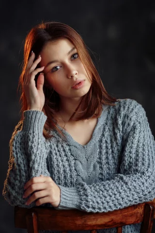 девушка, взгляд красивая