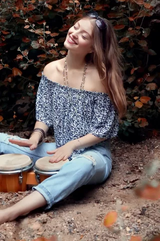 девушка, взгляд красивая