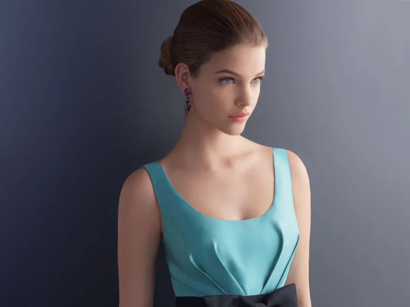 девушка, взгляд, глаза, простой фон, barbara palvin