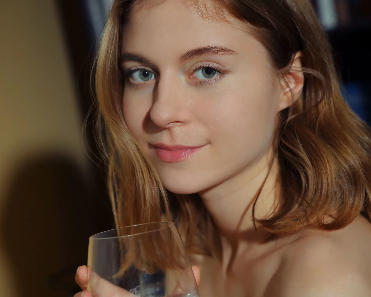 девушка, лицо, красивая