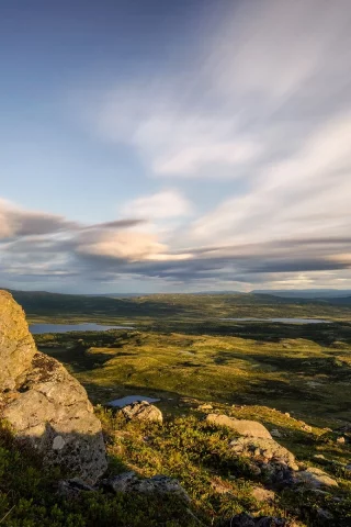 горы, ландшафт, небо, облака