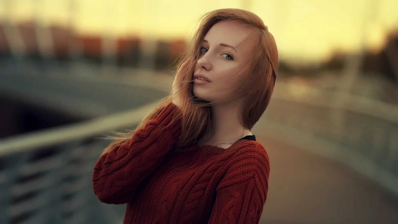 девушка, взгляд, красивая